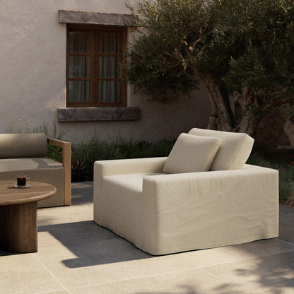 Four Hands - Ostend Outdoor Slipcover Chair - Bombay Flax - 241066-001 view 4