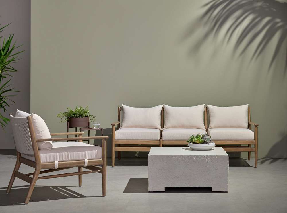 Four Hands - Otero Outdoor Small Coffee Table - Matte Stone - 227150-002 veiw 3