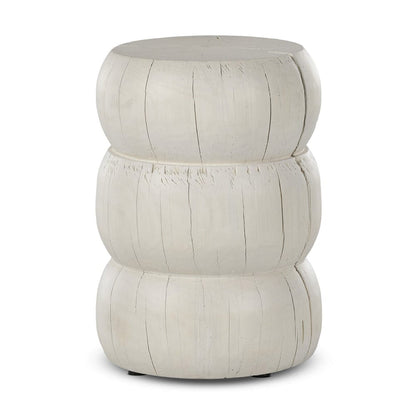Four Hands - Pagoda End Table - Ivory - 234625-001 view 2