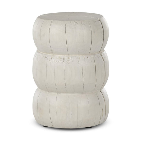 Four Hands - Pagoda End Table - Ivory - 234625-001 view 2