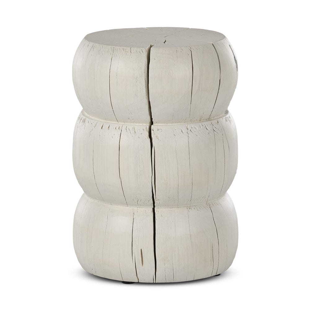 Four Hands - Pagoda End Table - Ivory - 234625-001 view 3