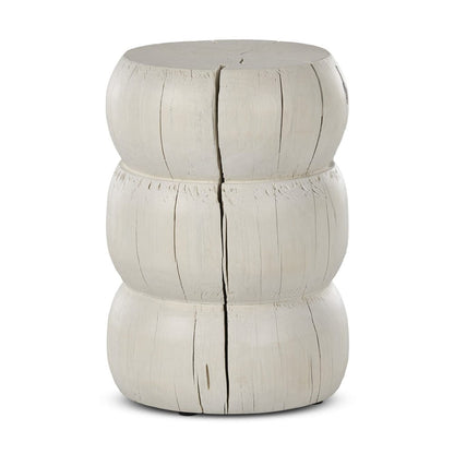 Four Hands - Pagoda End Table - Ivory - 234625-001 view 3