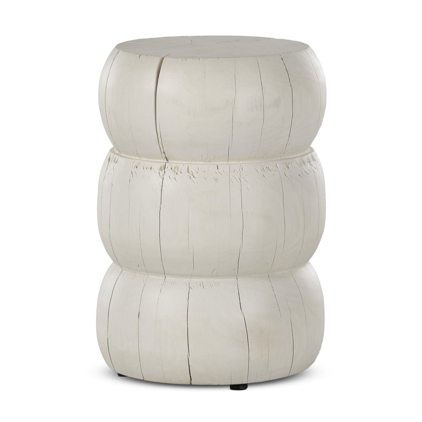 Four Hands - Pagoda End Table - Ivory - 234625-001 view 6