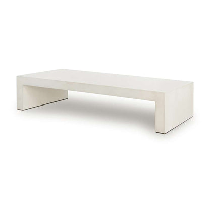 Four Hands - Parish Outdoor Coffee Table - White Concrete - 107703-003 veiw 1