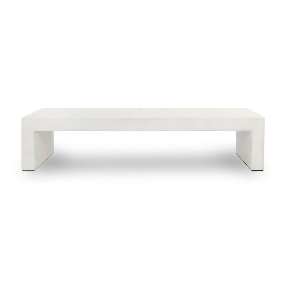 Four Hands - Parish Outdoor Coffee Table - White Concrete - 107703-003 veiw 2
