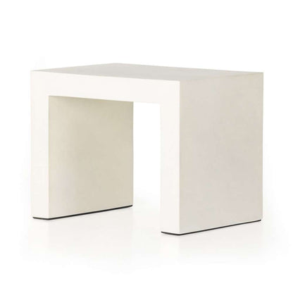 Four Hands - Parish Outdoor End Table - White Concrete - 104574-005 veiw 1