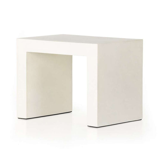 Four Hands - Parish Outdoor End Table - White Concrete - 104574-005 veiw 1