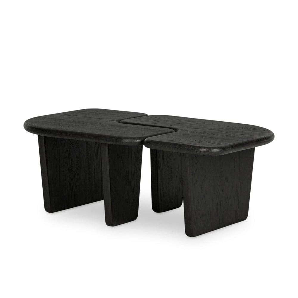 Four Hands - Patten - Kayin Bunching Coffee Tables-Set Of 2 - Brushed Black Oak Solid - 227003-001 veiw 1
