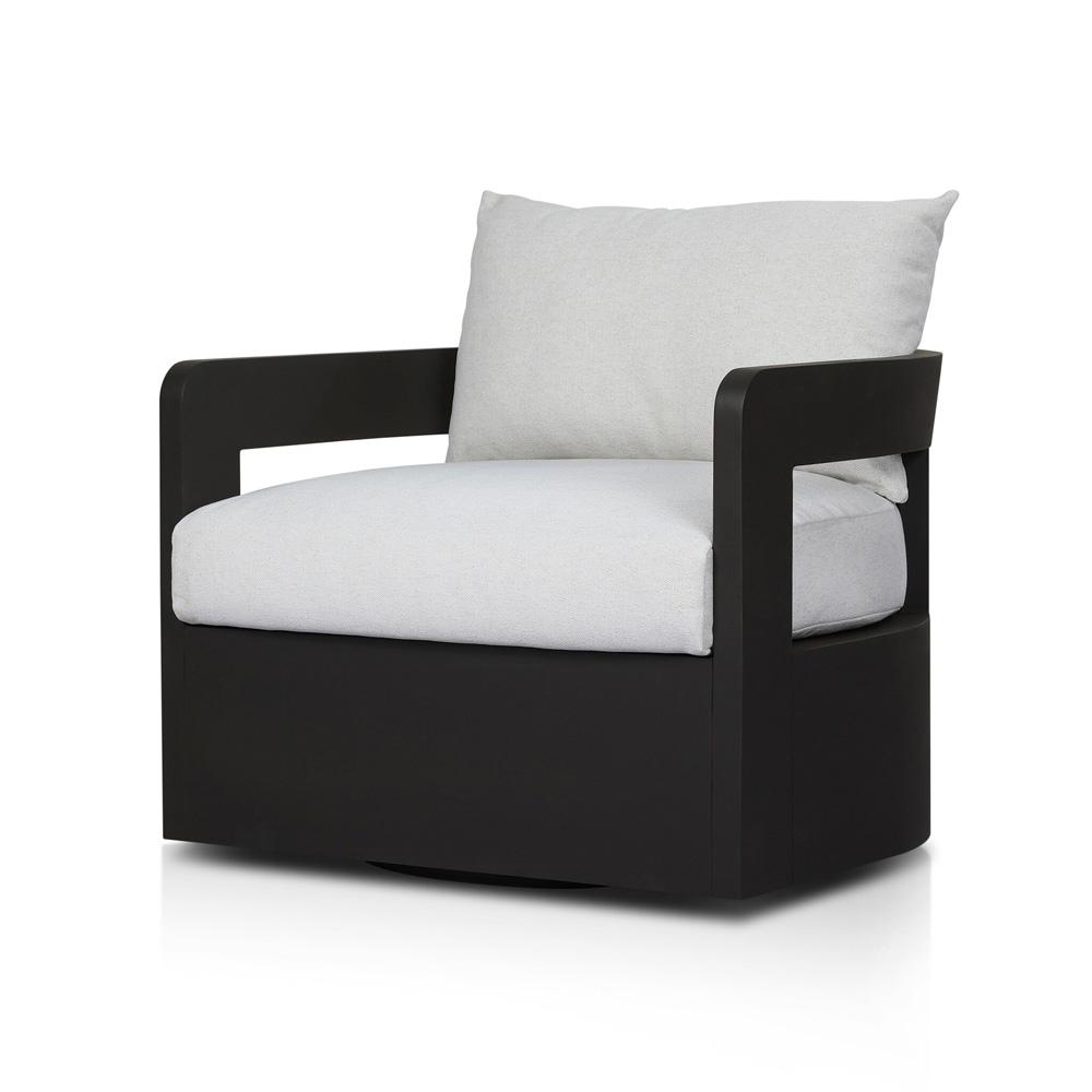 Four Hands - Pembrook - Jackson Outdoor Metal Swivel Chair - Alessi Linen - 247454-001 veiw 1