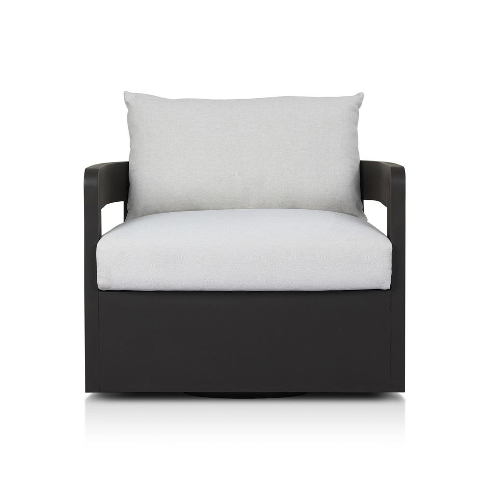 Four Hands - Pembrook - Jackson Outdoor Metal Swivel Chair - Alessi Linen - 247454-001 veiw 2