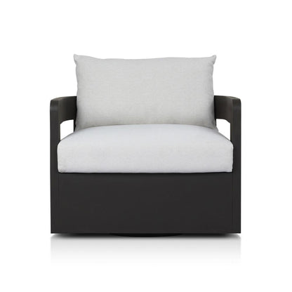 Four Hands - Pembrook - Jackson Outdoor Metal Swivel Chair - Alessi Linen - 247454-001 veiw 2