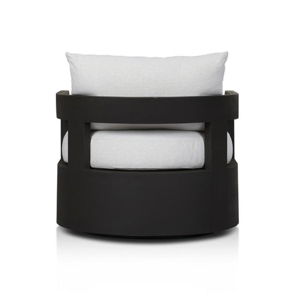 Four Hands - Pembrook - Jackson Outdoor Metal Swivel Chair - Alessi Linen - 247454-001 veiw 5