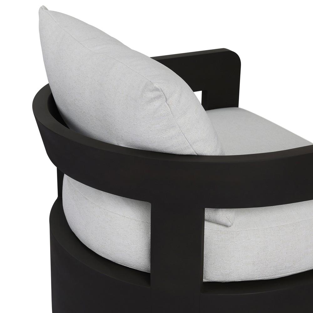 Four Hands - Pembrook - Jackson Outdoor Metal Swivel Chair - Alessi Linen - 247454-001 veiw 8