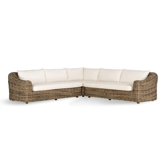 Four Hands - Pembrook - Messina Outdoor 3-Piece Sectional - Venao Ivory - 237460-001 veiw 1
