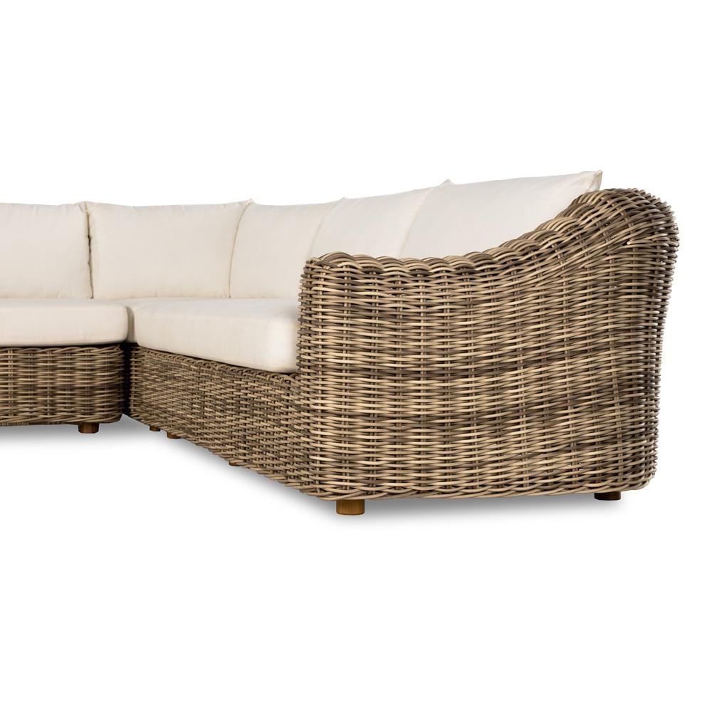 Four Hands - Pembrook - Messina Outdoor 3-Piece Sectional - Venao Ivory - 237460-001 veiw 7