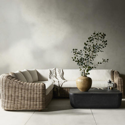 Four Hands - Pembrook - Messina Outdoor 3-Piece Sectional - Venao Ivory - 237460-001 veiw 9