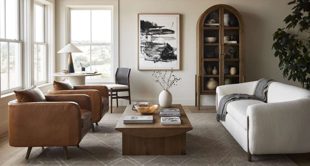 Four Hands - Pickford Coffee Table - Dusted Oak Veneer - 228772-001 veiw 9