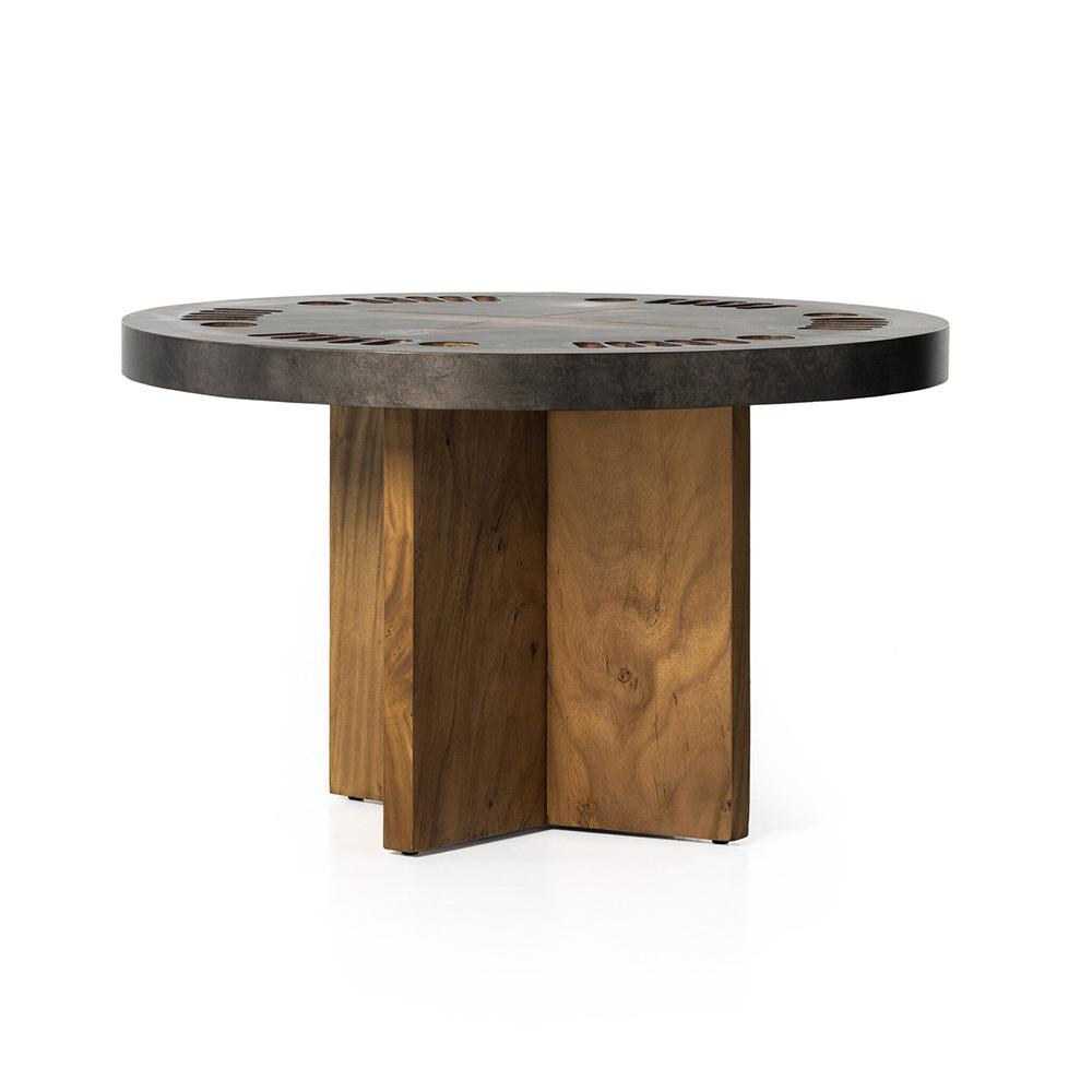 Four Hands - Poker Table - Natural Brown Guanacaste - 234229-001 veiw 1