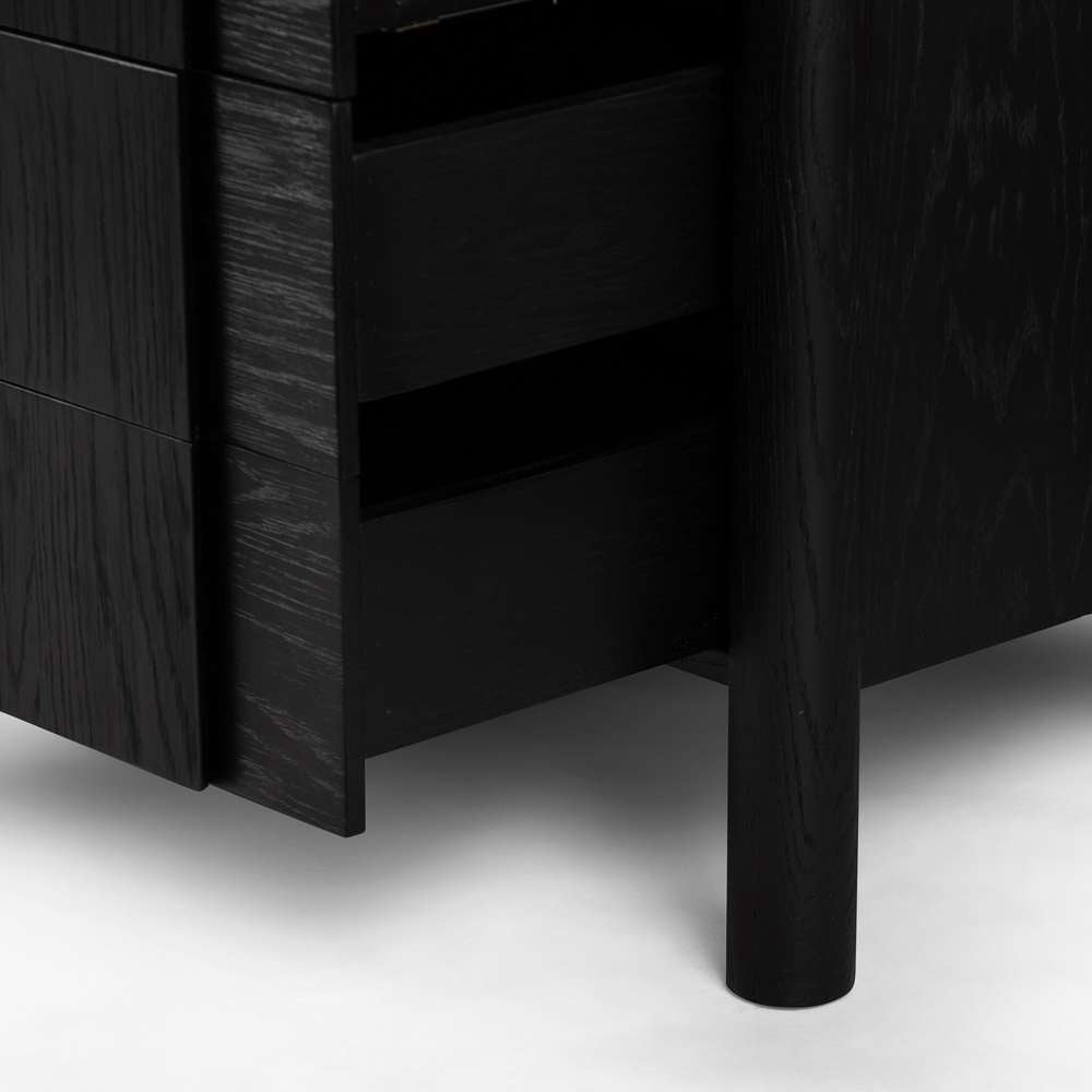 Four Hands - Pollard Media Console - Brushed Ebony Oak Veneer - 234976-001 veiw 10