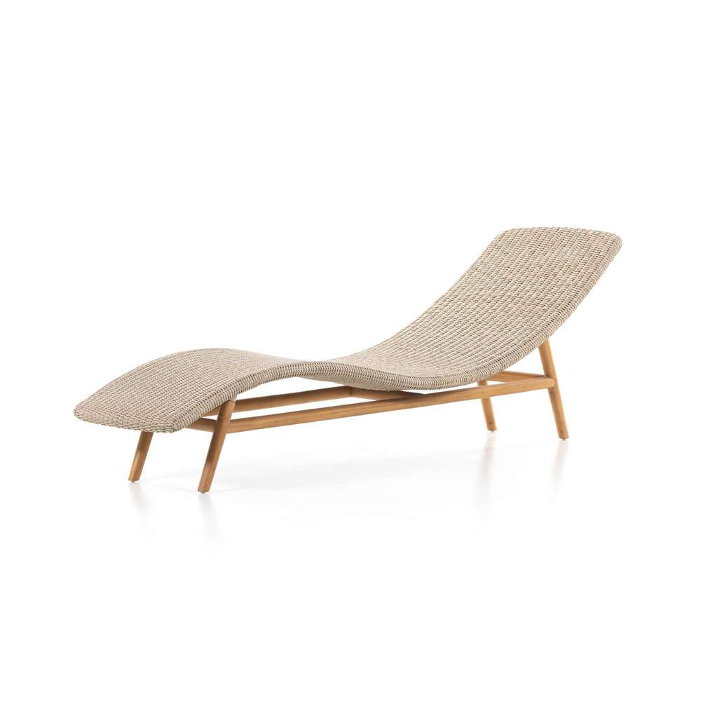 Four Hands - Portia Outdoor Chaise - Vintage White - 229227-002 veiw 1
