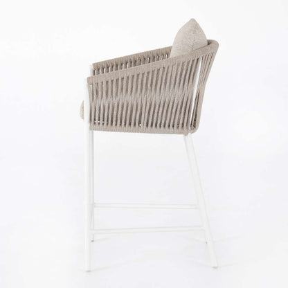 Four Hands - Porto Outdoor Stool - White - Counter - 107039-004 veiw 4