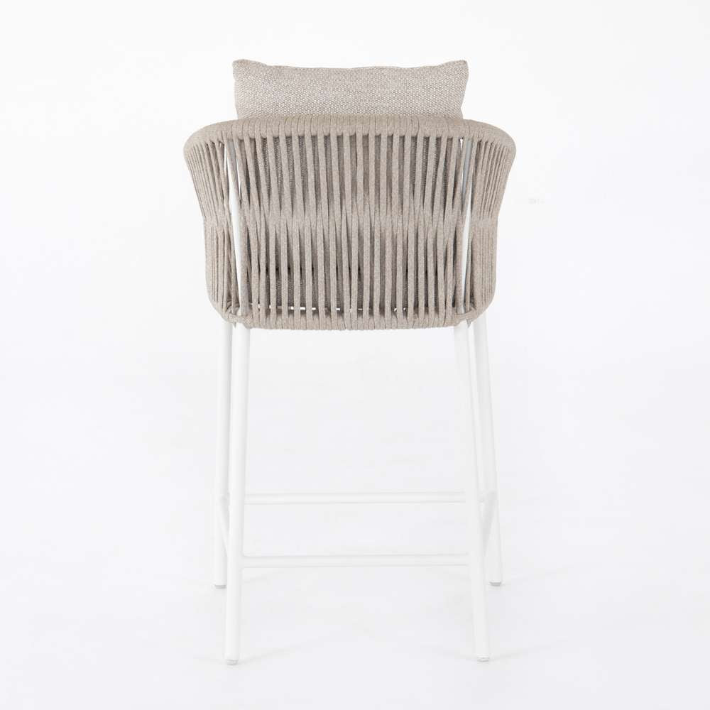 Four Hands - Porto Outdoor Stool - White - Counter - 107039-004 veiw 6