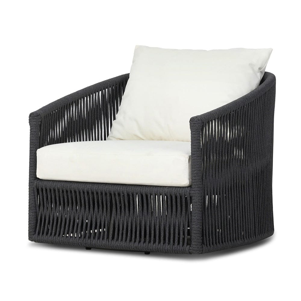 Four Hands - Porto Outdoor Swivel Chair - Arashi Salt - 236754-004 view 2
