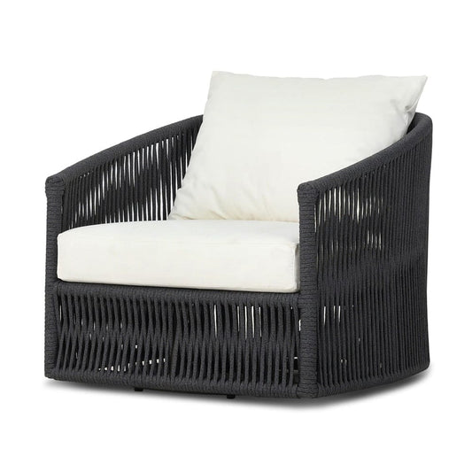 Four Hands - Porto Outdoor Swivel Chair - Arashi Salt - 236754-004 view 2