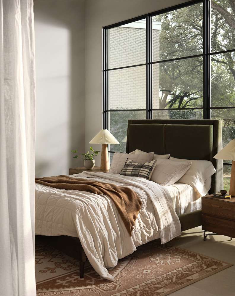 Four Hands - Potter Queen Bed - Surrey Olive - 106124-020 veiw 4