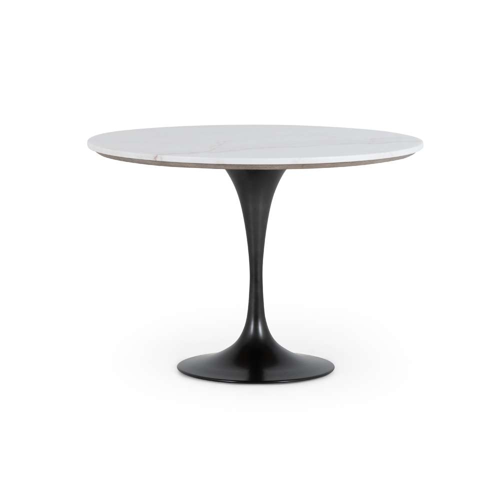 Four Hands - Powell Bistro Table - 42in - White Marble - CIMP-134C veiw 1