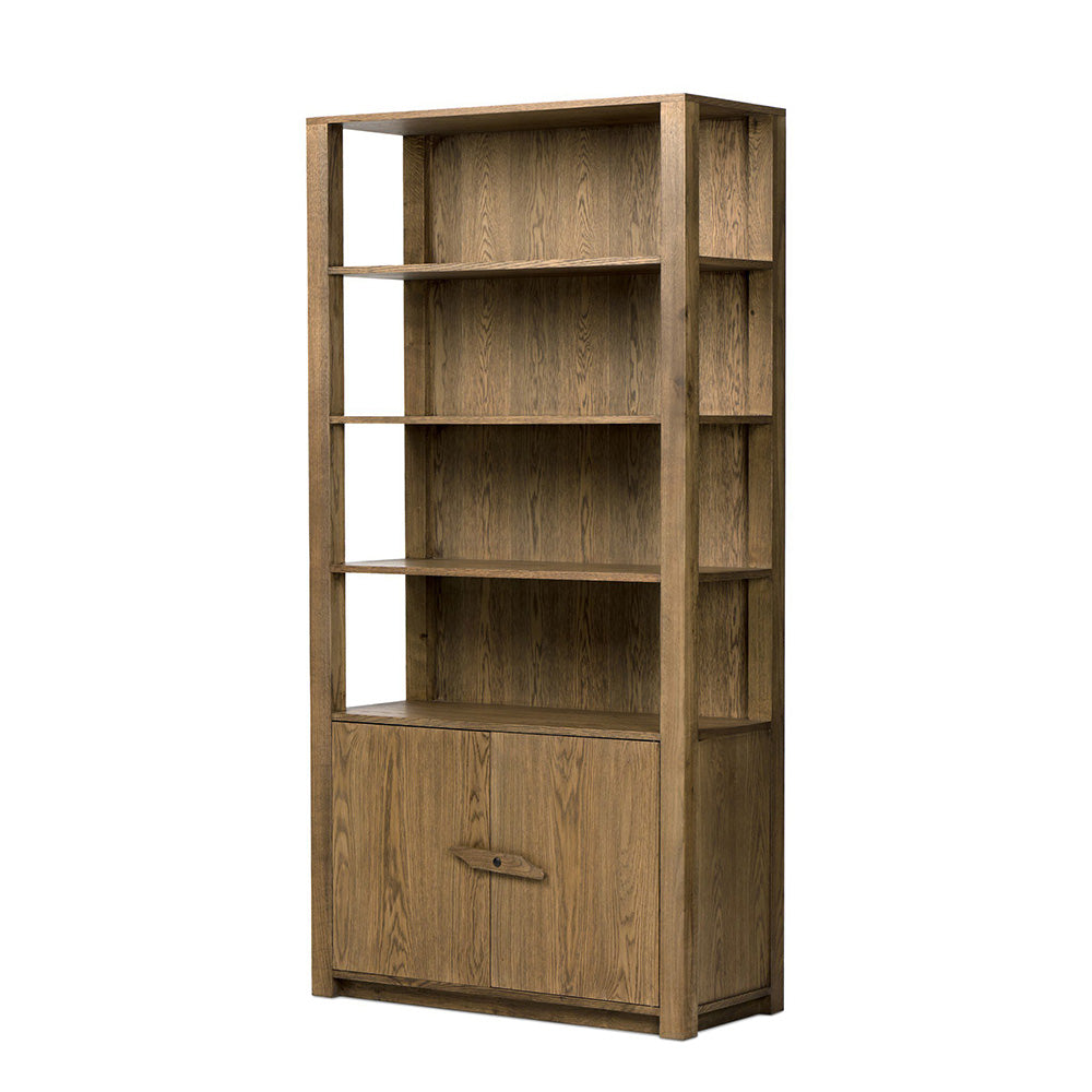 Four Hands - Prescott - Bedford Bookcase - Warm Natural Oak - 247875-002_CLOSEOUT view 1