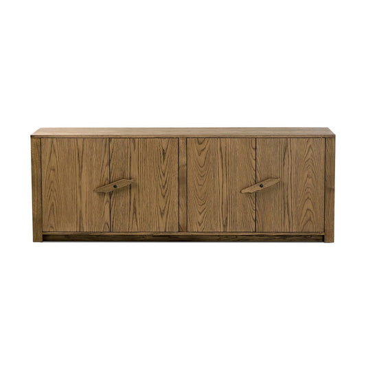 Four Hands - Prescott - Bedford Media Console - Warm Natural Oak Veneer - 247895-002_CLOSEOUT view 2