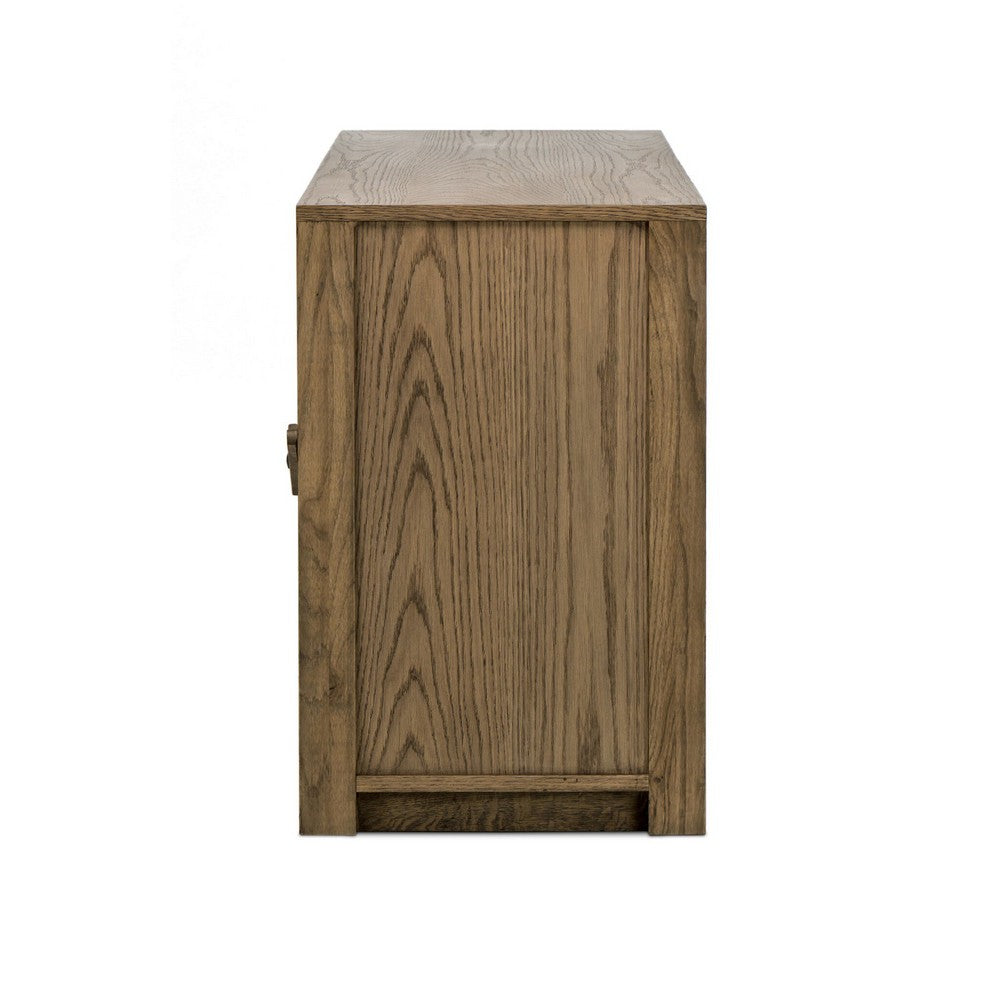 Four Hands - Prescott - Bedford Media Console - Warm Natural Oak Veneer - 247895-002_CLOSEOUT view 3