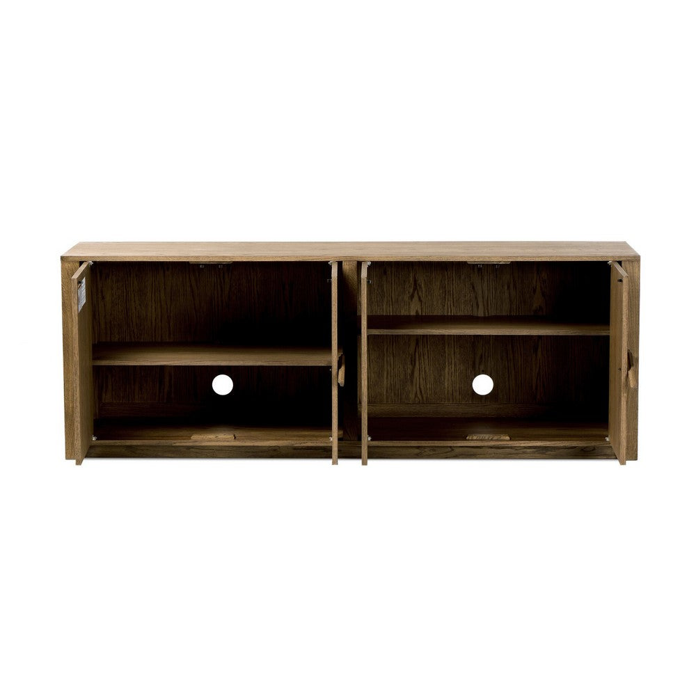 Four Hands - Prescott - Bedford Media Console - Warm Natural Oak Veneer - 247895-002_CLOSEOUT view 4