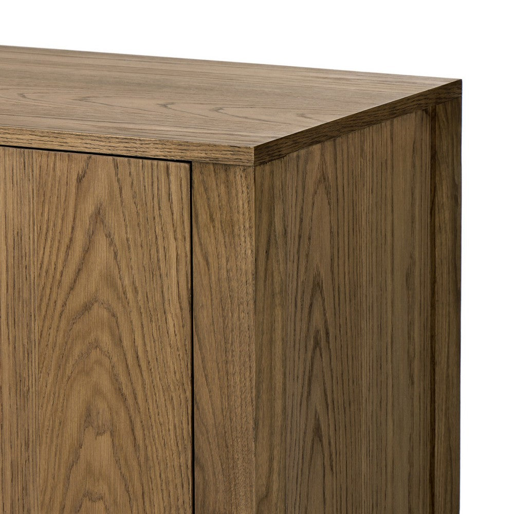 Four Hands - Prescott - Bedford Media Console - Warm Natural Oak Veneer - 247895-002_CLOSEOUT view 8