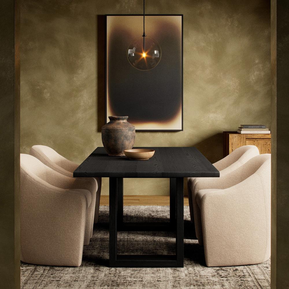 Four Hands - Prescott - Carmel Dining Table - Black Wash - 237071-003 veiw 4