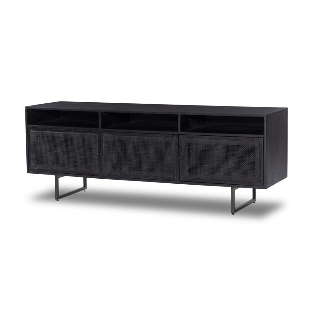 Four Hands - Prescott - Carmel Media Console - Black Wash - 106682-006 veiw 1