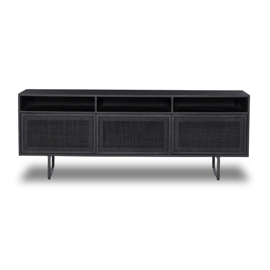 Four Hands - Prescott - Carmel Media Console - Black Wash - 106682-006 veiw 2