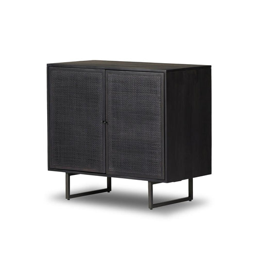Four Hands - Prescott - Carmel Small Cabinet - Black Wash - 106692-004 veiw 1
