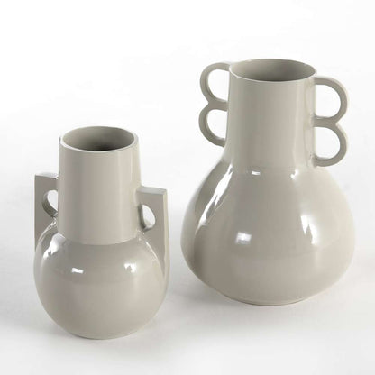 Four Hands - Primerose Vases (Set of 2) - Light Grey - 225022-001 veiw 3