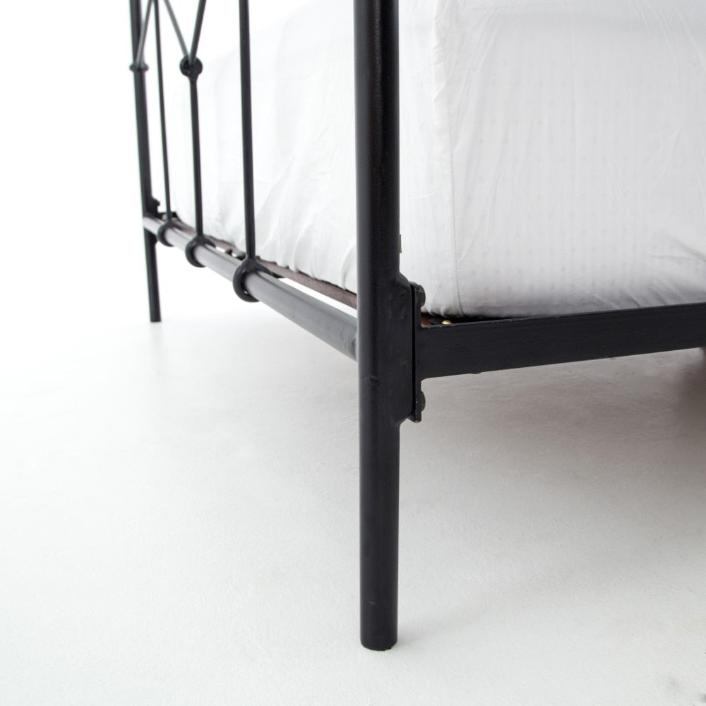 Four Hands - Casey Iron Queen Bed - Black - ICAP-Q7 veiw 2