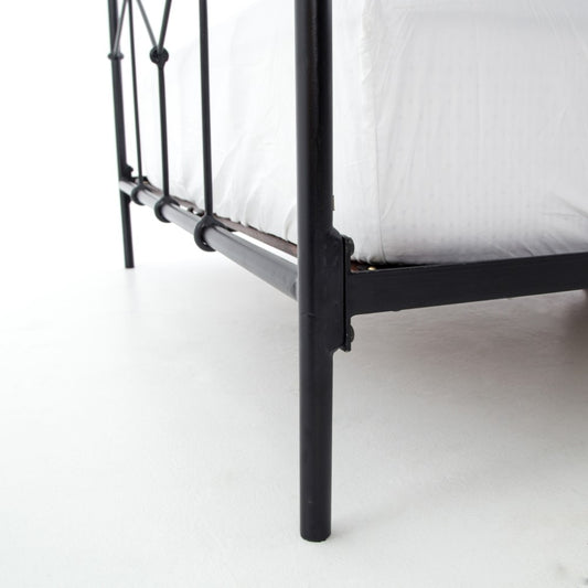 Four Hands - Casey Iron Queen Bed - Black - ICAP-Q7 veiw 2