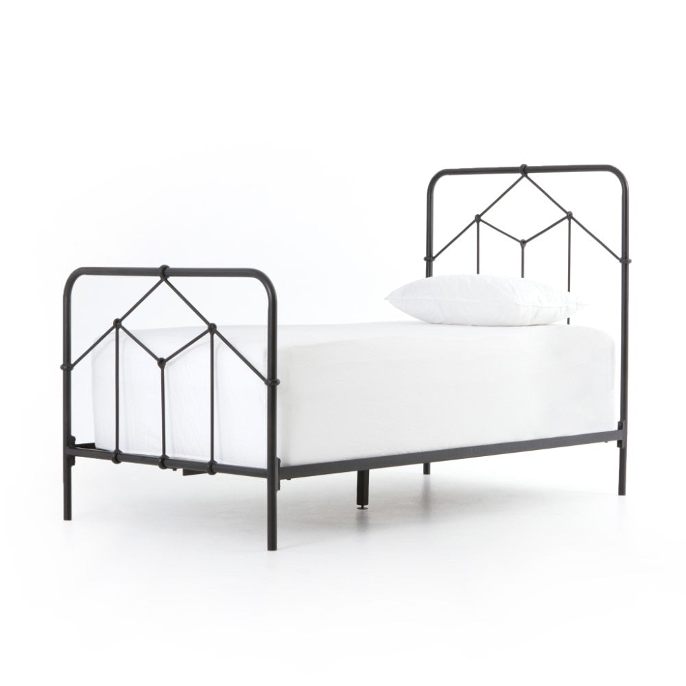 Four Hands - Casey Iron Twin Bed - Black - ICAP-T7 veiw 1
