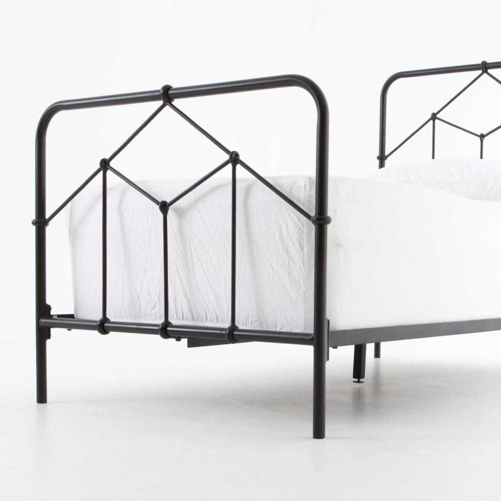 Four Hands - Casey Iron Twin Bed - Black - ICAP-T7 veiw 2