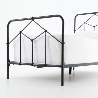 Four Hands - Casey Iron Twin Bed - Black - ICAP-T7 veiw 2
