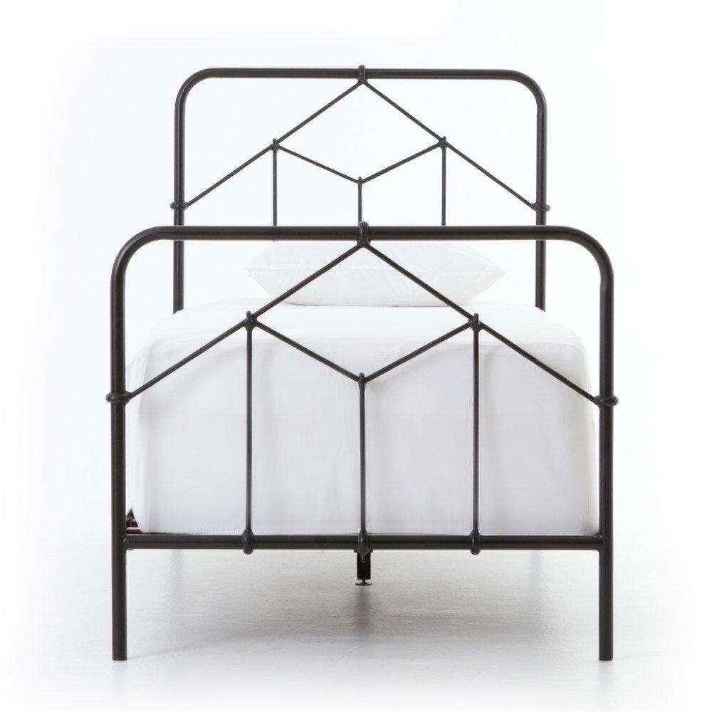 Four Hands - Casey Iron Twin Bed - Black - ICAP-T7 veiw 6