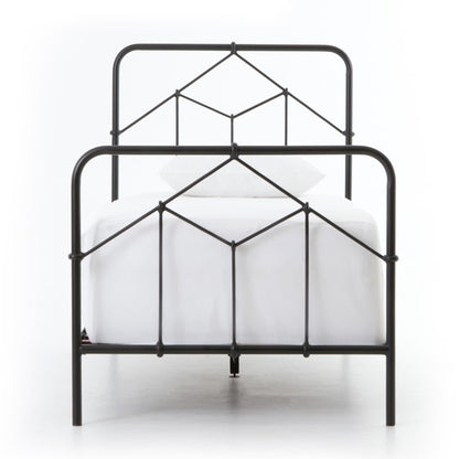 Four Hands - Casey Iron Twin Bed - Black - ICAP-T7 veiw 6
