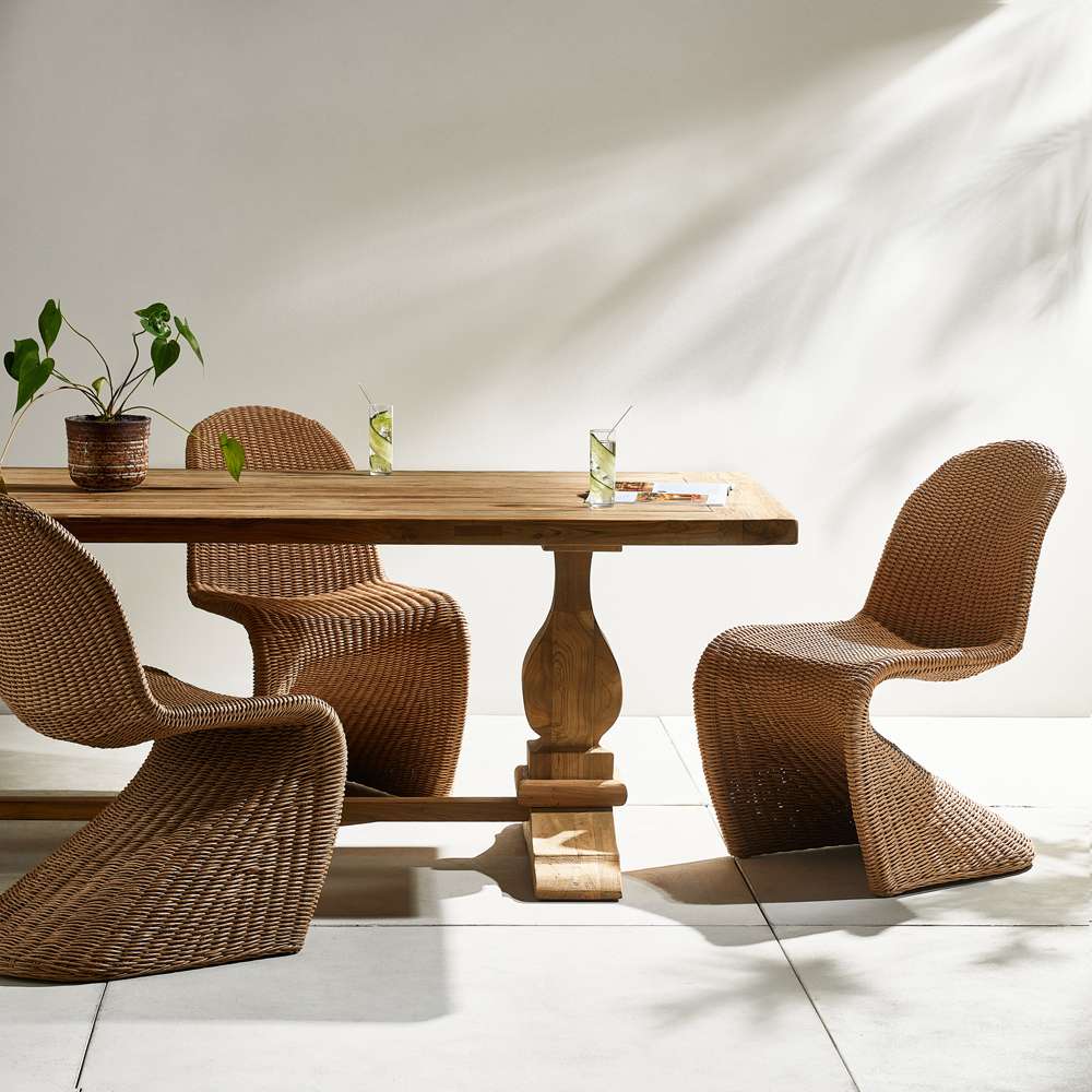 Four Hands - Providence - Novell Outdoor Dining Table-111in-Natural - 233615-002 veiw 5