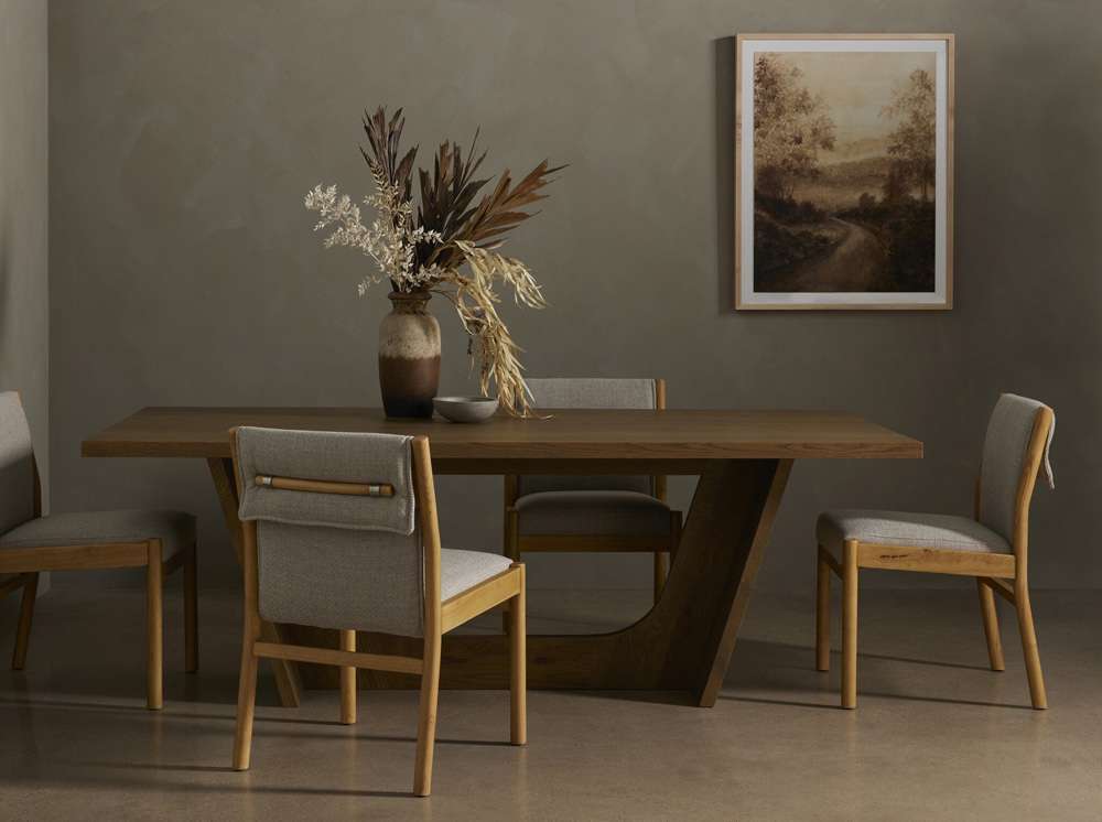 Four Hands - Pryor Dining Table-87in - Smoked Grey - VPTN-170 veiw 5