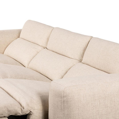 Four Hands - Radley Power Recliner 3-Piece Sectional - Antigo Natural - 238970-002 veiw 3